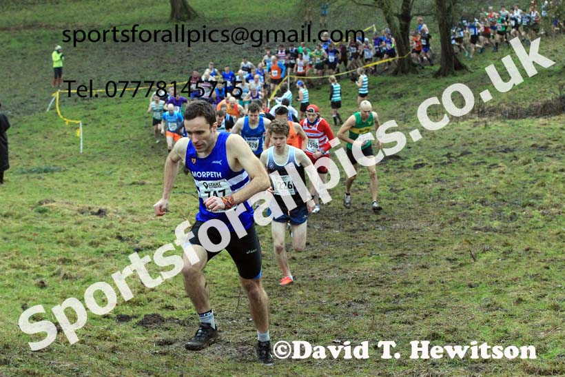 Senior mens 2022 North Eastern Harrier League, Thornley Farm, Peterlee, County Durham. Photo: David T. Hewitson/Sports for All Pics
